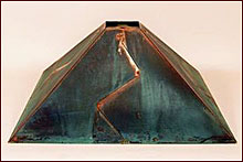 Green Copper Patina Lamp Shade
