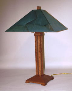  Auburn Pyramid, Modern, Contemporary, Mission Wood Lamp