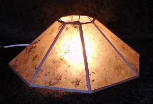 Lamp shade Amber Mica 18" Sq